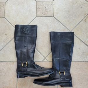 Ralph Lauren Leather Riding Boots - Size 8.5